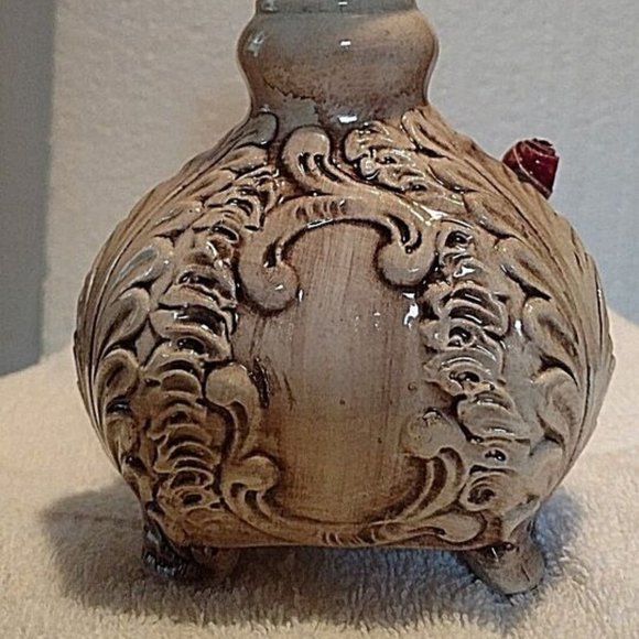 Footed URN Vintage Capodimonte Porcelain Covered Jar-with Flowers Italy/… - Picture 2 of 16